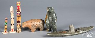 Native American Indian Inuit stone carvings