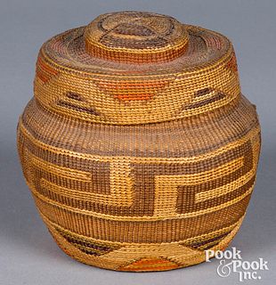 Northwest Coast Tlingit Indian basket
