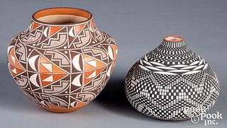 Two pieces of Acoma Pueblo pottery
