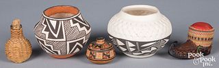 Two Acoma Pueblo Indian pottery ollas