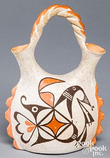 Acoma Indian pottery wedding vase