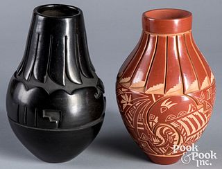 Mida Tafoya Santa Clara blackware pottery etc