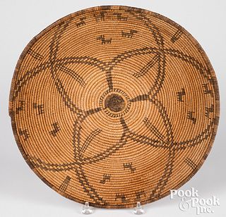 Large Apache Indian coiled basket