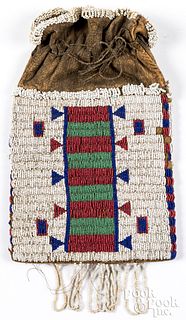 Native American Indian beaded pouch