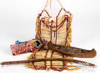 Group of Native American Indian child's items