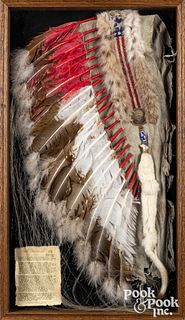 Jeff Bluewater Native American Indian headdress