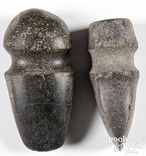 Granite full-grooved axe head