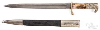 German WWII police bayonet and scabbard
