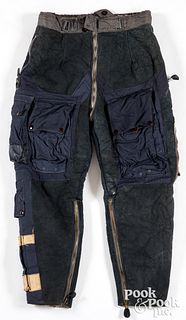 German WWII Luftwaffe winter lined channel pants