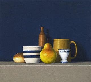 DAVID HARRISON, Still Life with Six objects