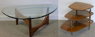 Midcentury Table Lot Including Noguchi Style