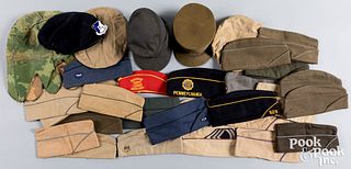 Twenty-four military overseas caps