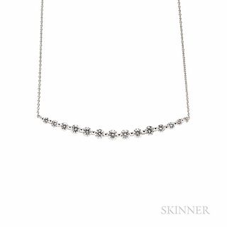 18kt White Gold and Diamond Necklace