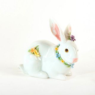 Attentive Bunny (Carnations) 1007578 - Lladro Porcelain Figure