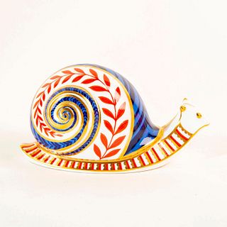 Royal Crown Derby Figural Paperweight, Snail