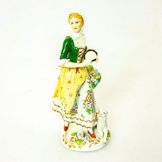 Vintage Sitzendorf Figurine, Tambourine Player