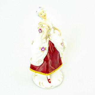 Royal Dux Roccoco Lady Porcelain Figurine