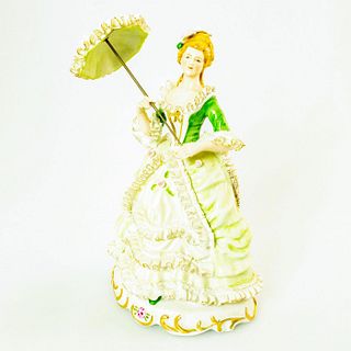 Vintage Porcelain Figurine, Lady With Parasol