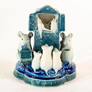 Doulton Lambeth Tinworth Mouse Figurine Grouping, Play Goer's