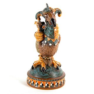 Andrew Hull Pottery Figurine, Court Jester Bird