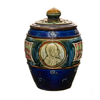 Royal Doulton King Edward VII and Alexandra Tobacco Jar