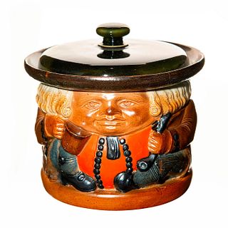 Doulton lambeth Toby Lidded Tobacco Jar by Harry Simeon