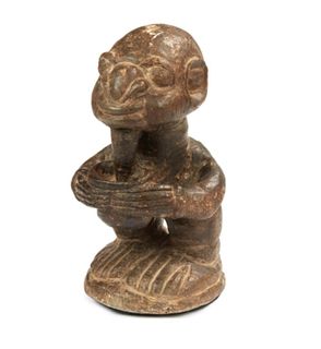 Sierra Leone Nomoli Figure, Ex Crocker Art Museum