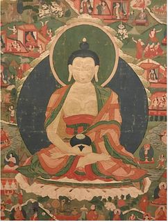Jataka Thangka, Bhutan, 18th/19th Century
