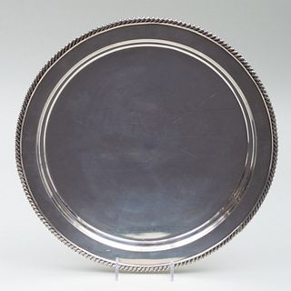 Shreve & Co. Silver Circular Tray