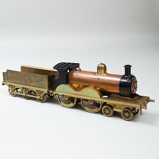 Copper and Brass Model of a Train