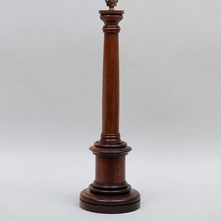 Mahogany Columnar Lamp