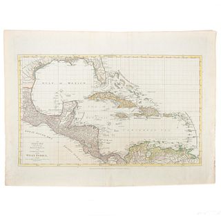 THOMAS JEFFERYS, CARIBBEAN, CENTRAL AMERICAN MAP