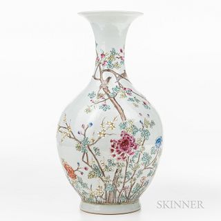 Enameled Porcelain Vase