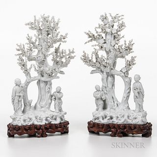 Pair of Blanc-de-Chine Sculptures