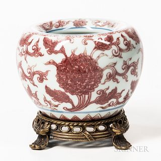 Iron Red-glazed Water Coupe