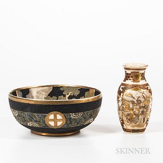Satsuma Bowl and Vase