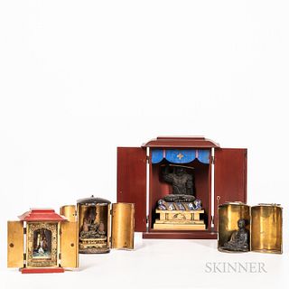 Four Portable Lacquered Shrines, Zushi