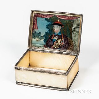 Mother-of-pearl Silver-framed Box