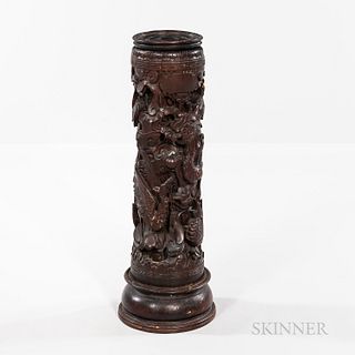 Carved Wood Pedestal