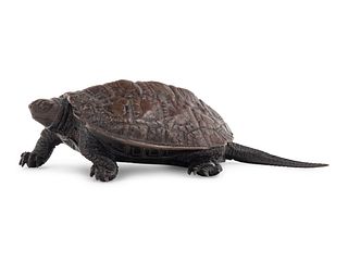 A Bronze 'Turtle' Okimono