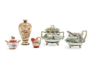 Five Japanese Porcelain Articles