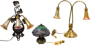 Art Nouveau Style Lamp Assortment