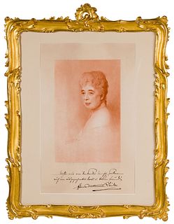'Princess Clementine von Metternick-Sandor' Inscribed Print