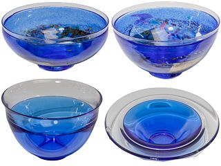 Kosta Boda and Orrefors Art Glass Bowls