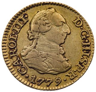 Spain: 1779 1/2 Escudo Gold Doubloon