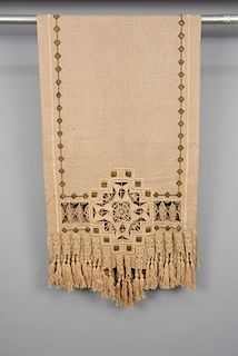 ARTS & CRAFTS TABLE RUNNER, c. 1912.