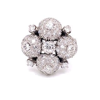 Retro 18kÂ  Diamond Chevalier Ring