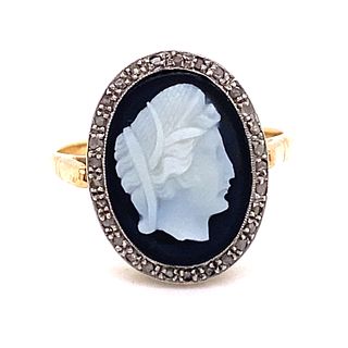 Victorian 18k Cameo Ring