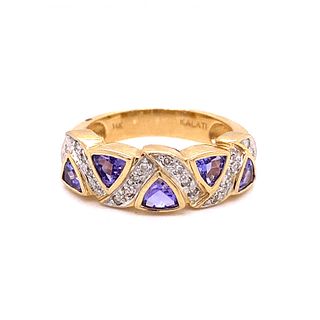 14k Diamond Tanzanite Ring