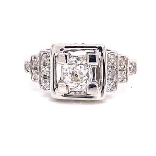 Art Deco 18k Diamond Ring